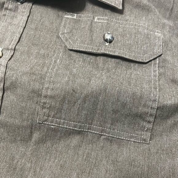 Wrangler 3xl men’s long sleeve button down shirt brown - Picture 7 of 10